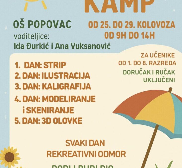 Likovni kamp u našoj školi