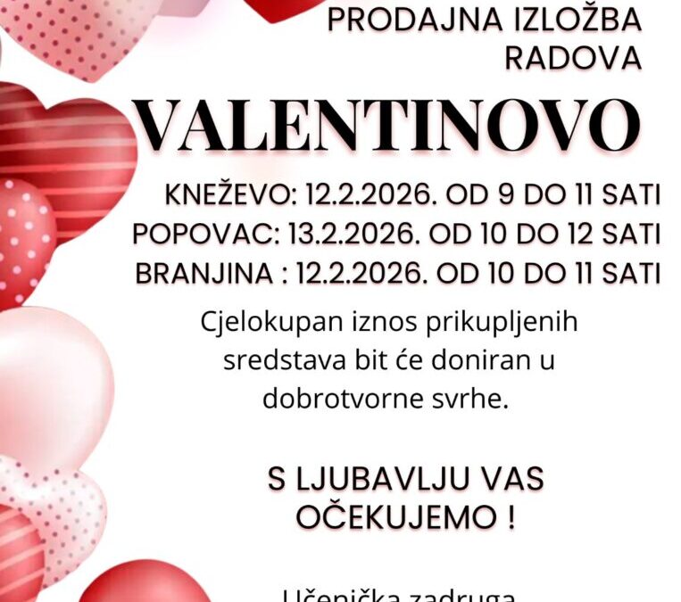 Prodajna izložba povodom Valentinova
