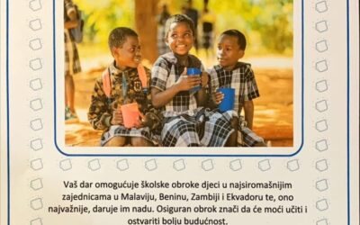 Zahvalnica udruge “Marijini obroci”