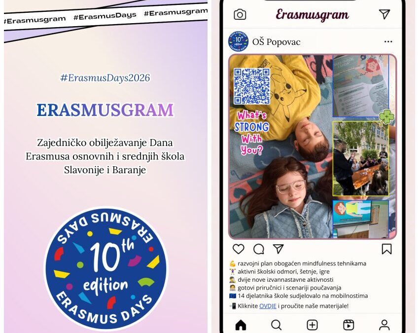 OŠ Popovac među 40 škola u Erasmusgramu